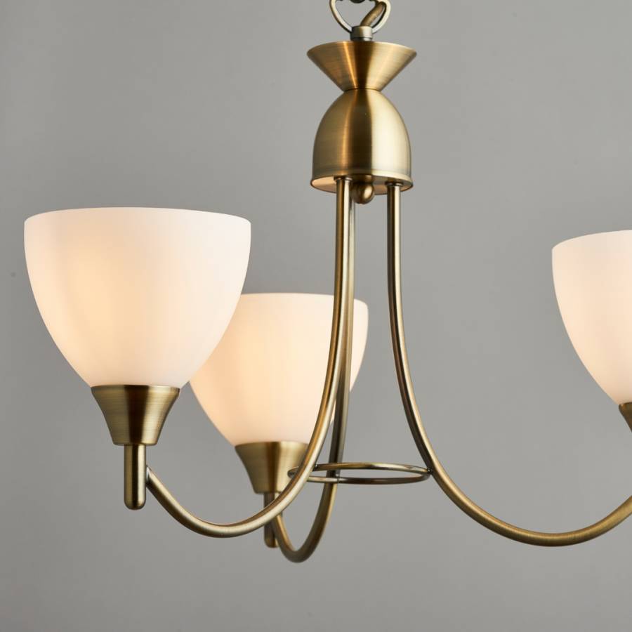 Alton 3lt Pendant - Antique Brass