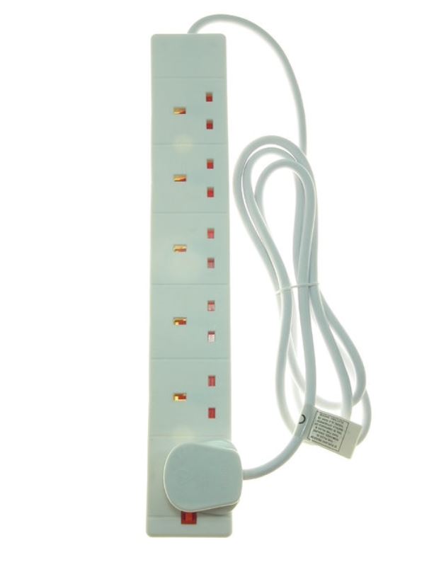 Trailing Socket - 6 Gang with 2m Flex