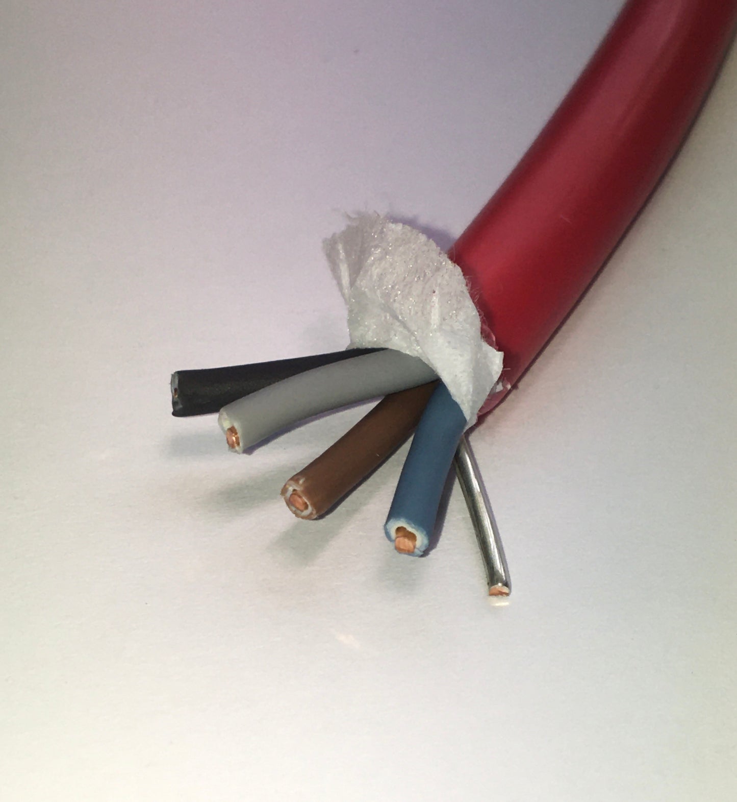 5 x 1.5mm Red FIRE TUFF Cable