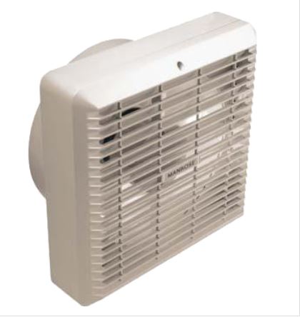 12 Inch Wall Fan c/w Auto Internal Shutter