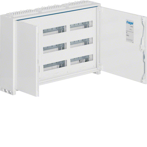 108 Mod 3 Row IP44 Metal Enclosure - Hager