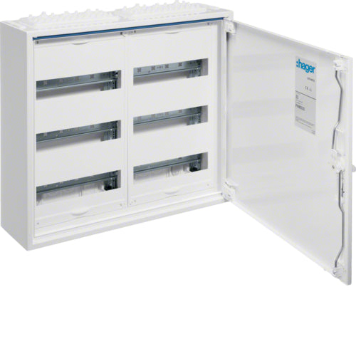 72 Mod 3 Row IP44 Metal Enclosure - Hager