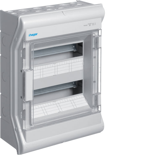 24 Mod 2 Row IP65 Enclosure - Hager