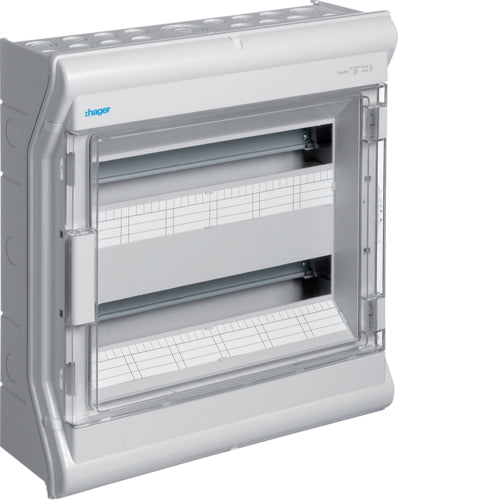 36 Mod 2 Row IP65 Enclosure - Hager