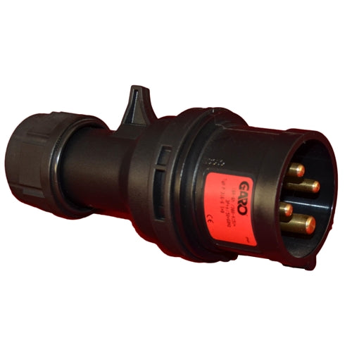 16A 4PIN 400V PLUG * BLACK
