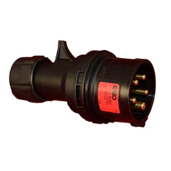 16A 5PIN 230-400V PLUG * BLACK