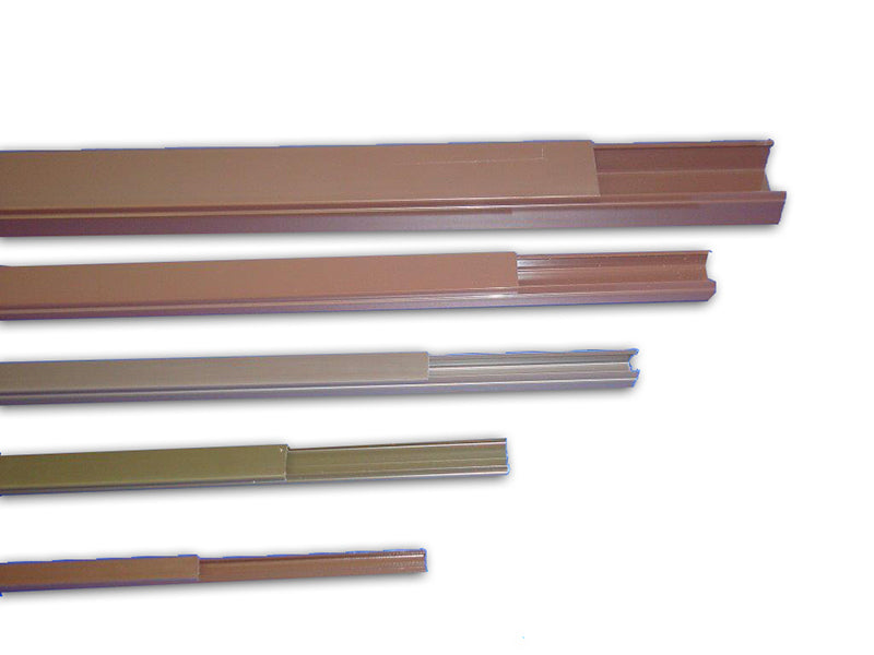 Self Adhesive PVC Mini Trunking - BROWN