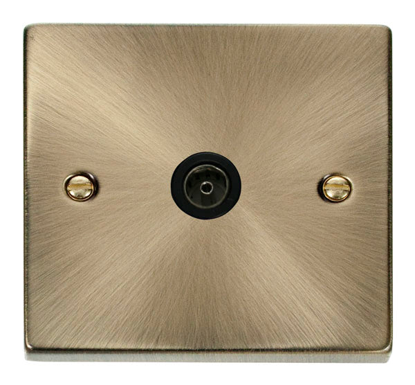 Deco Antique Brass - Single Satellite Socket