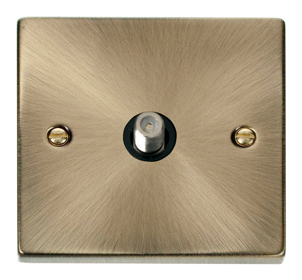 Deco Antique Brass - Satellite Socket Screw Type