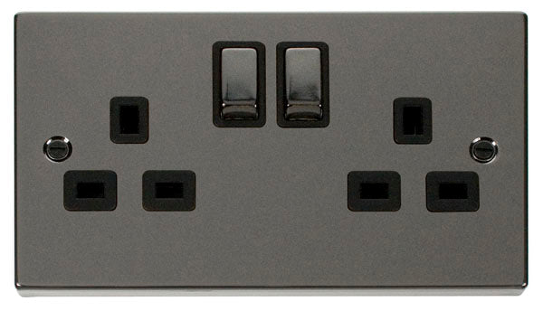 13A 2 Gang Switched Socket