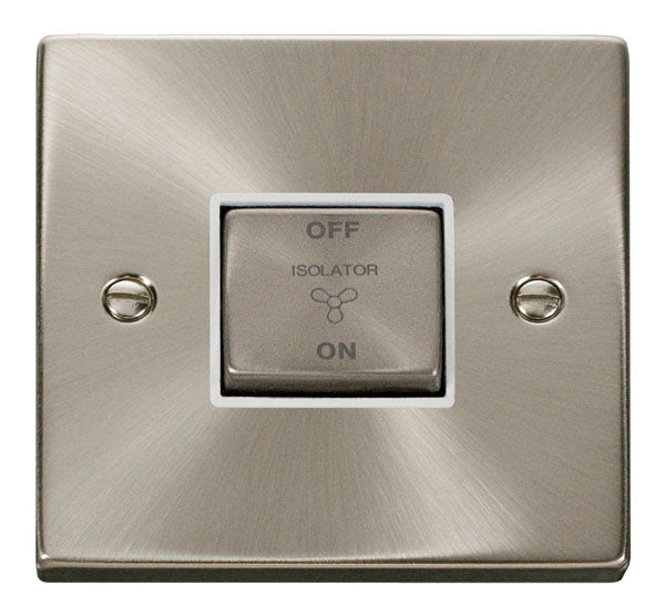 Deco Satin Chrome - Fan Isolator Switch