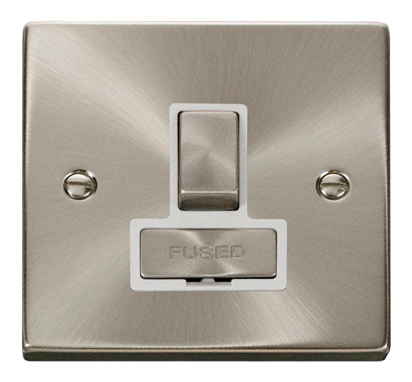 Deco Satin Chrome - Switched Spur unit