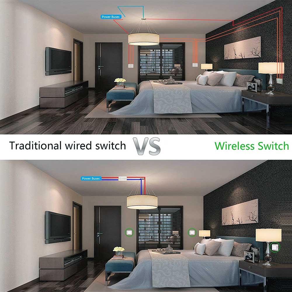 2 Gang Wireless Kinetic Switch