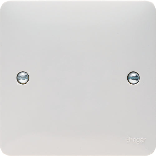 Hager - 1 Gang Blank Plate