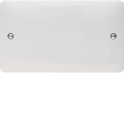 Hager - 2 Gang Blank Plate