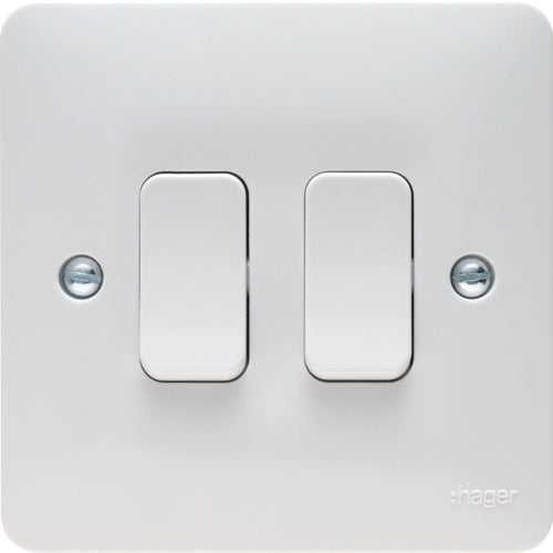 Hager - 2 Gang Switch