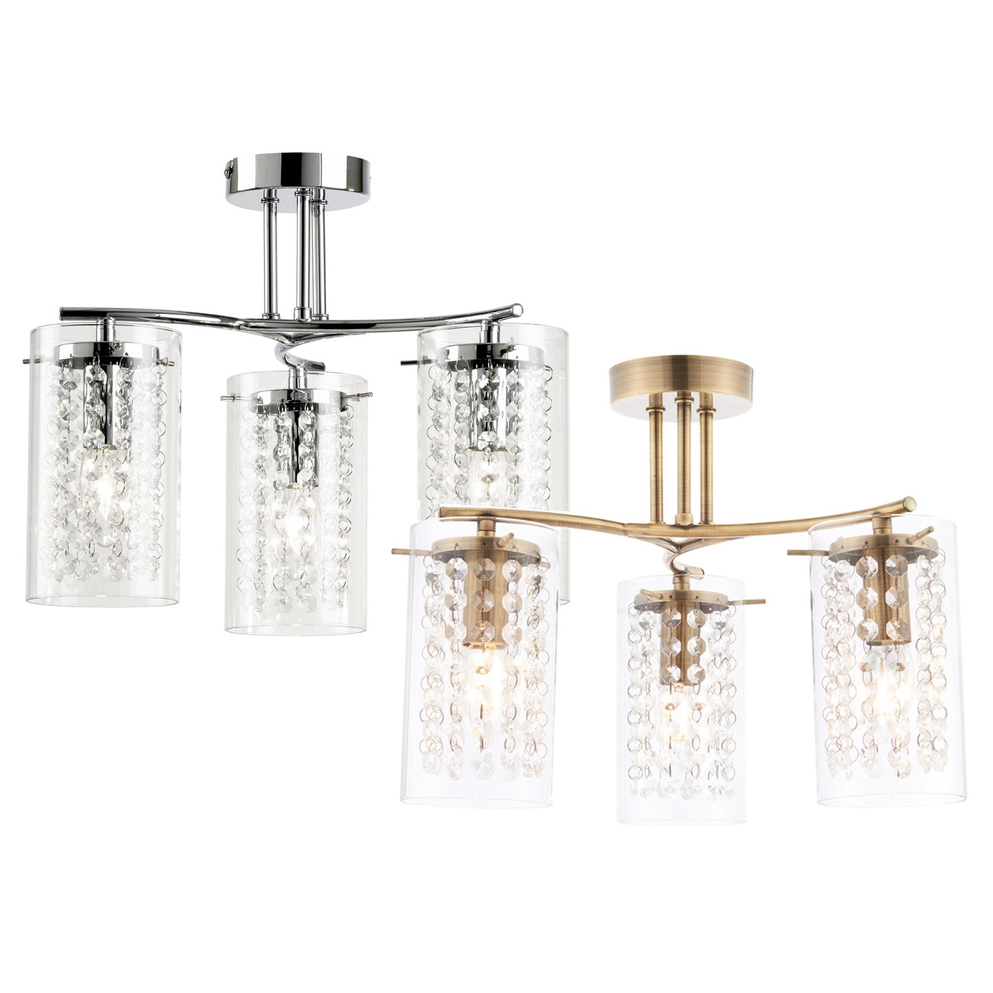 Alda 3lt Semi Flush - Polished Chrome