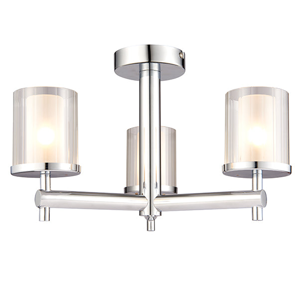 Britton 3lt Semi Flush - Chrome Plated