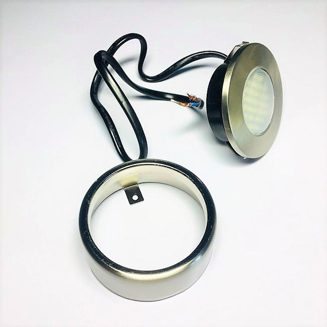 LED Cabinet Light - Matt Chrome - Warm White
