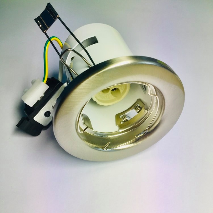 GU10 Downlighter - Brushed Chrome