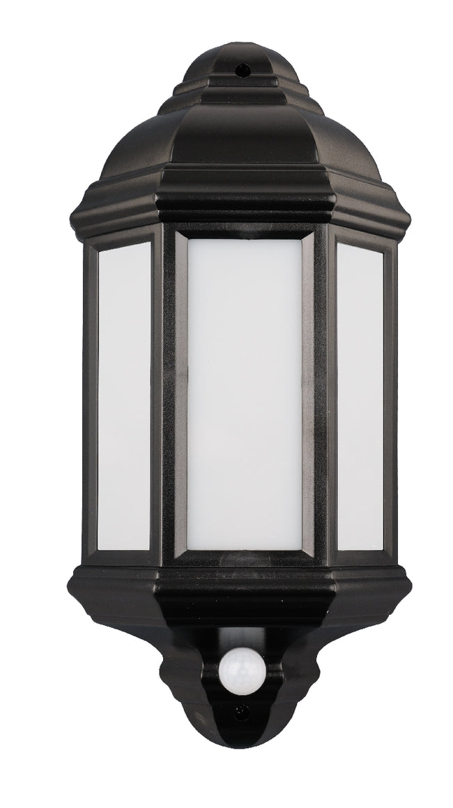 Half-Lantern 7W with PIR  (Black / White)