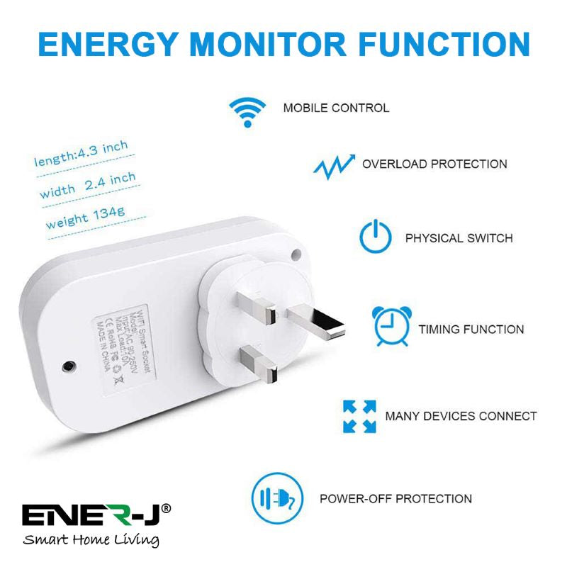 WiFi Smart Plug With Energy Monitor