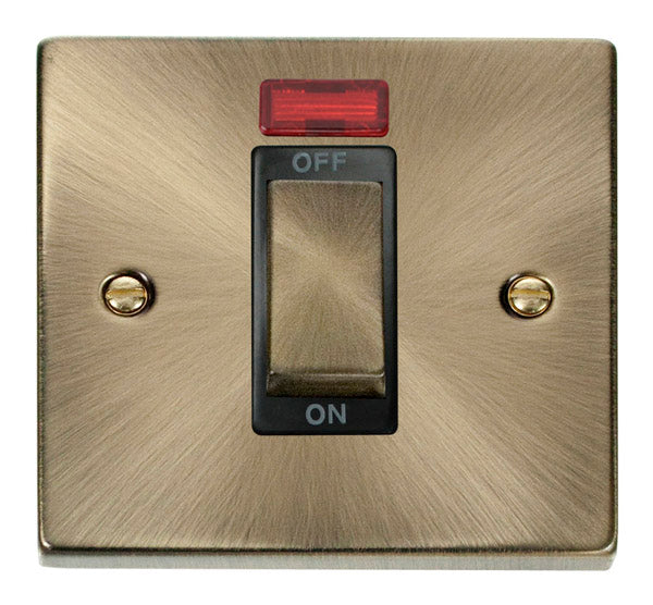Deco Antique Brass - Switched Spur with Neon BK insert