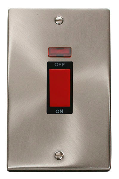 Deco Satin Chrome - 45A Tall Cooker Switch